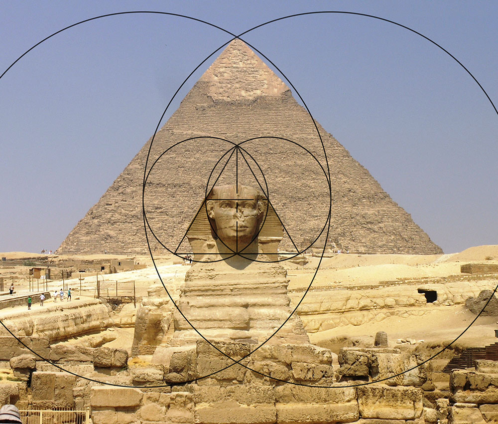 Vesica Piscis Pyramid of Giza and Sphinx