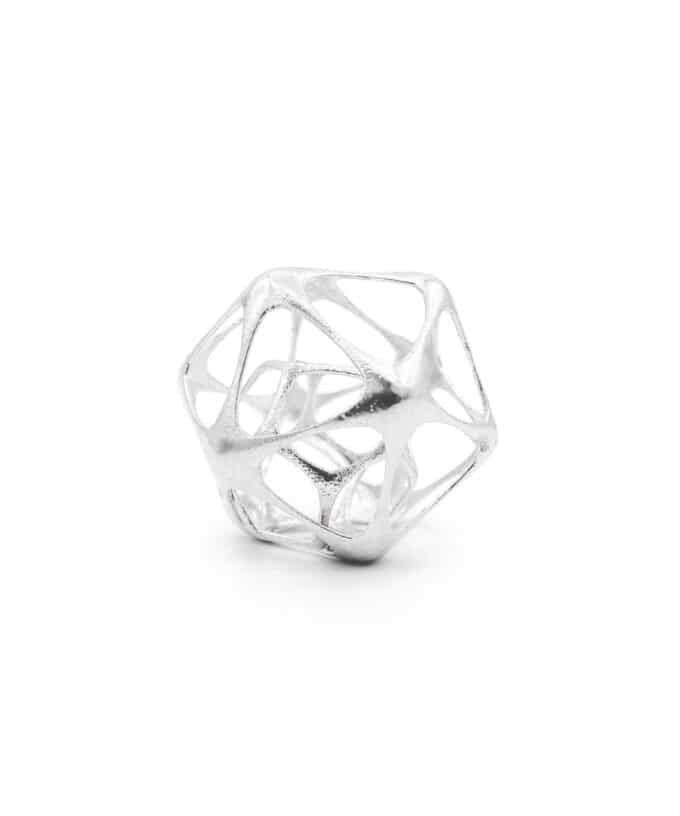 Icosa-dodecahedron Pendant - Sterling Silver