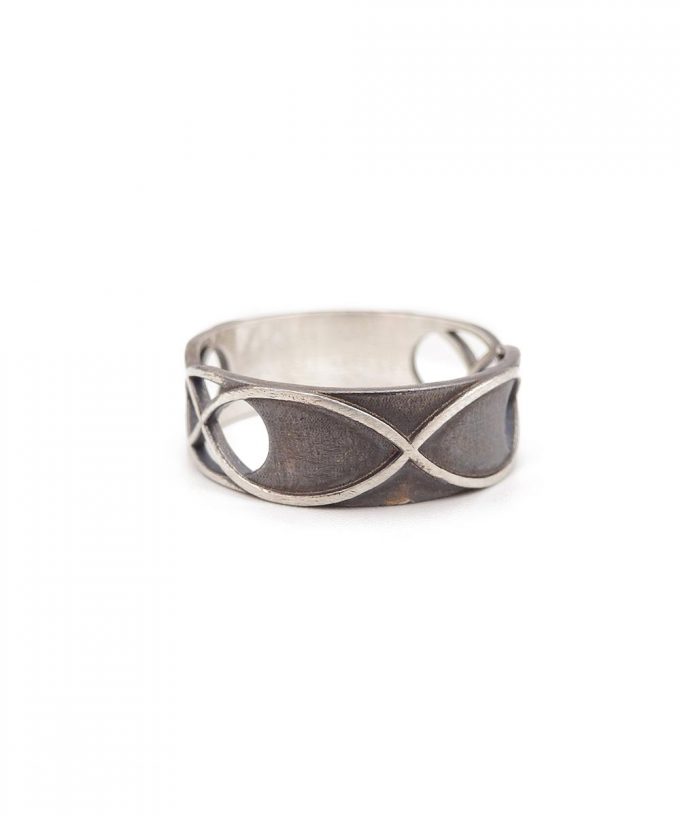 Double Infinity Ring - Sterling Silver