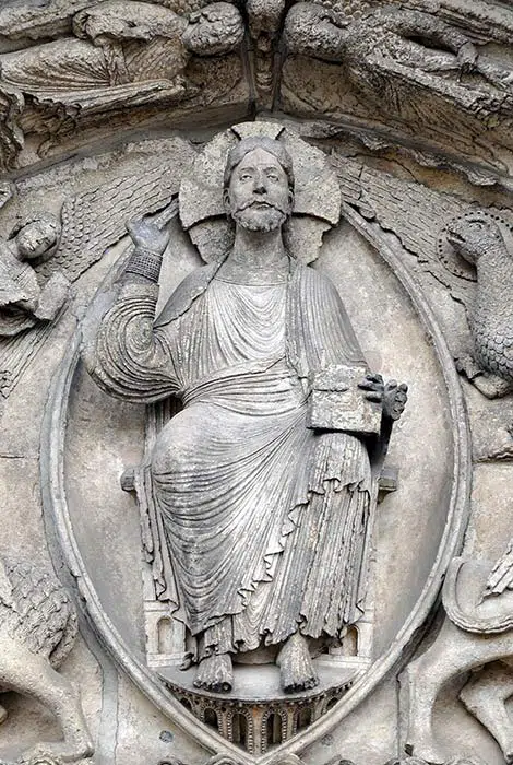Saint in Mandorla - Vesica Piscis